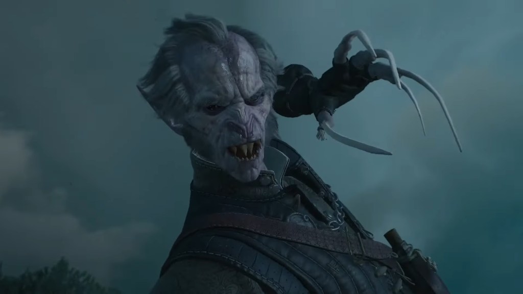 Emiel Regis (Mark Noble) unleashes his vampiric form upon Dettlaff (Andrew Greenough) in The Witcher 3: The Wild Hunt - Blood and Wine (2016), CD Projeckt Red