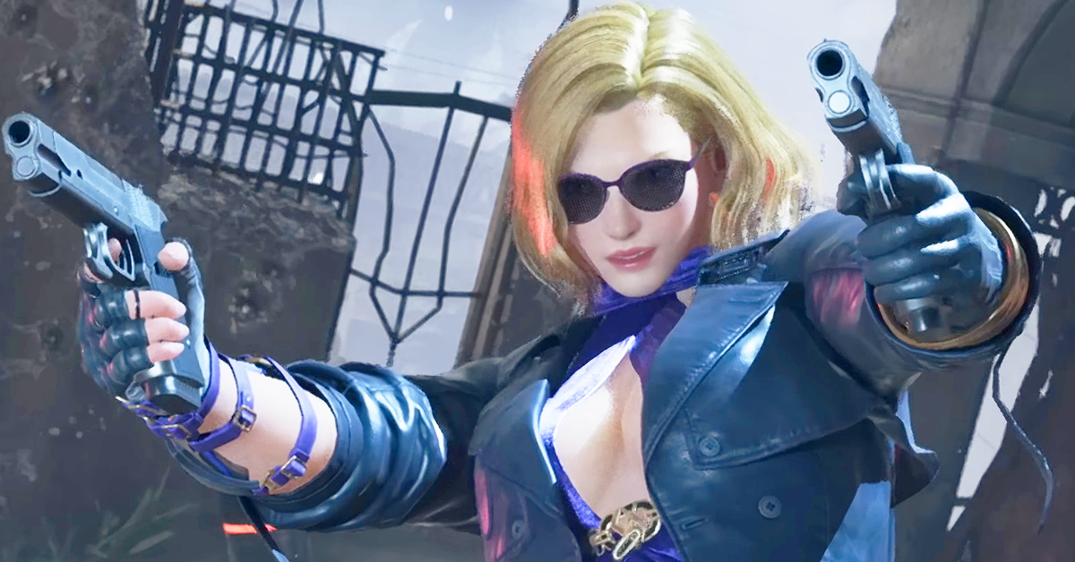 Nina Williams (Mary Elizabeth McGlynn) makes a quick escape in Tekken 8 (2024), Bandai Namco