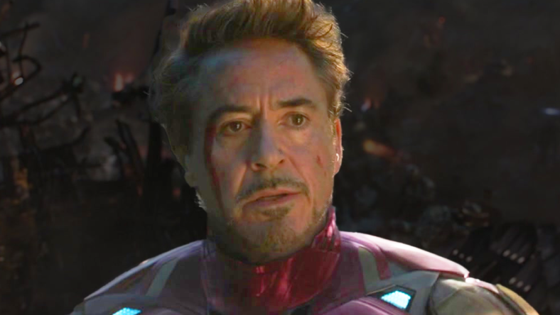 Iron Man (Robert Downey Jr.) holds the fate of the universe in his hands in Avengers: Endgame (2019), Marvel Entertainment