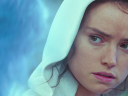 Rey (Daisy Ridley) turns to Luke (Mark Hamill) for advice in Star Wars: Episode IX - The Rise of Skywalker (2019), Disney