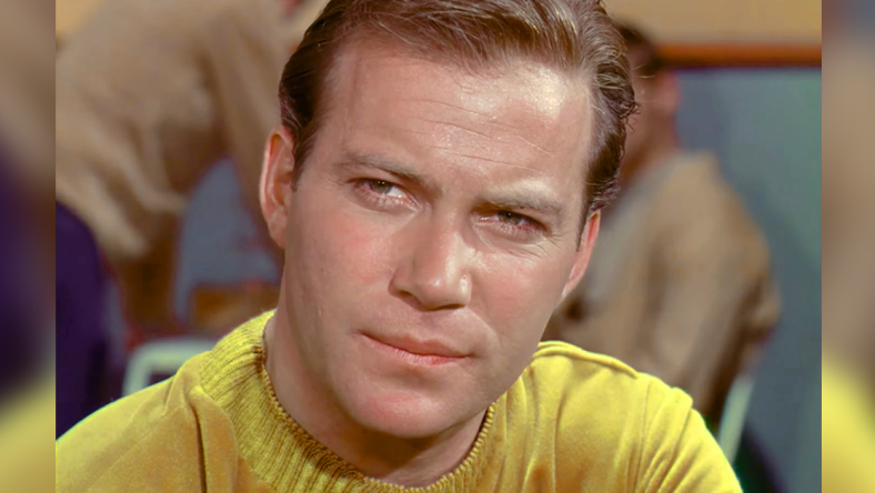 Captain Kirk (William Shatner) plays three-dimensional chess against Lt. Spock (Leonard Nimoy) in Star Trek: The Original Series Season 1 Episode 1 "Where No Man Has Gone Before" (1966), Paramount