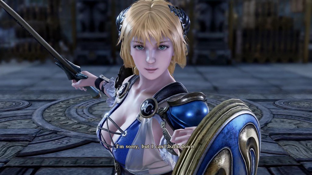 Sophitia (Chie Nakamura) steels herself for the fight ahead in Soulcalibur VI (2018), Bandai Namco