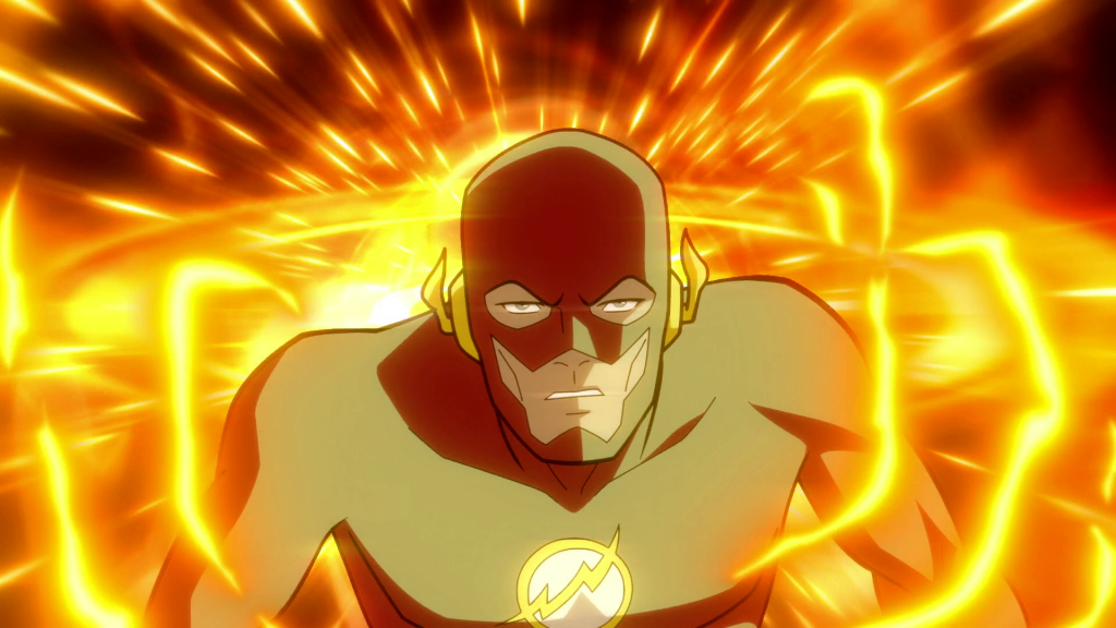 The Flash (Matt Bomer) races across the Multiverse in Justice League: Crisis on Infinite Earths - Part One (2024), Warner Bros. Animation