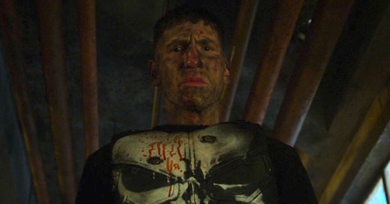 The Punisher (Jon Bernthal) leaves no man alive in The Punisher Season 1 Episode 11 "Danger Close" (2017), Marvel Entertainment