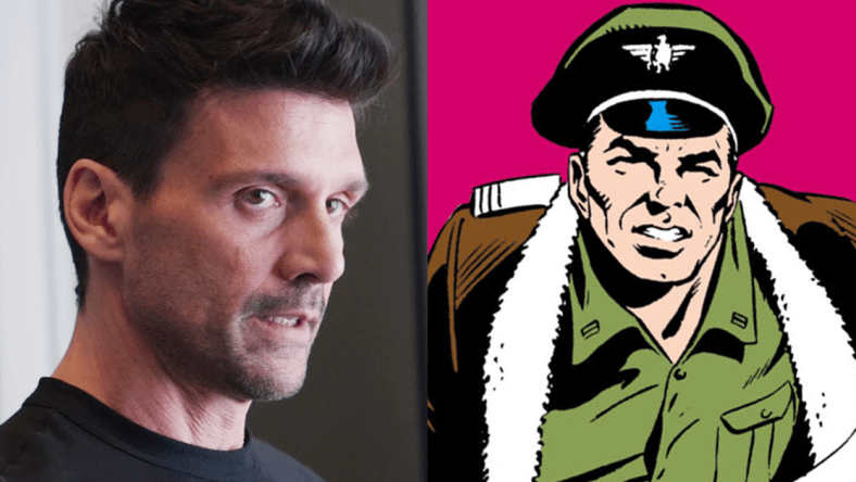 Brock Rumlow (Frank Grillo) taunts Steve Rogers (Chris Evans) in Captain America: The Winter Solider (2014), Marvel Entertainment / Rick Flag Sr. is ready to teach his men some respect in Secret Origins Vol. 2 #14 ""The Secret Origin of the Suicide Squad" (1987), DC. Words by John Ostrander, art by Luke McDonnell, Dave Hunt, Carl Gafford, and Albert DeGuzman.