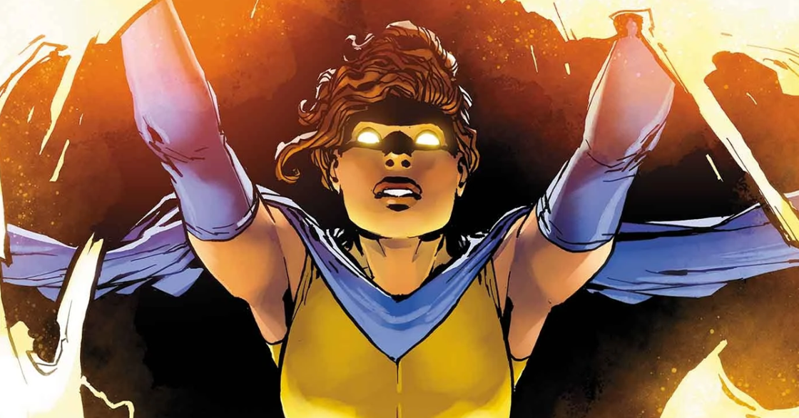 Mallory Gibbs unleashes the power of a million exploding suns on Giuseppe Camuncoli's variant cover to Sentry Vol. 4 #3 "Legacy: Part III" (2024), Marvel Comics