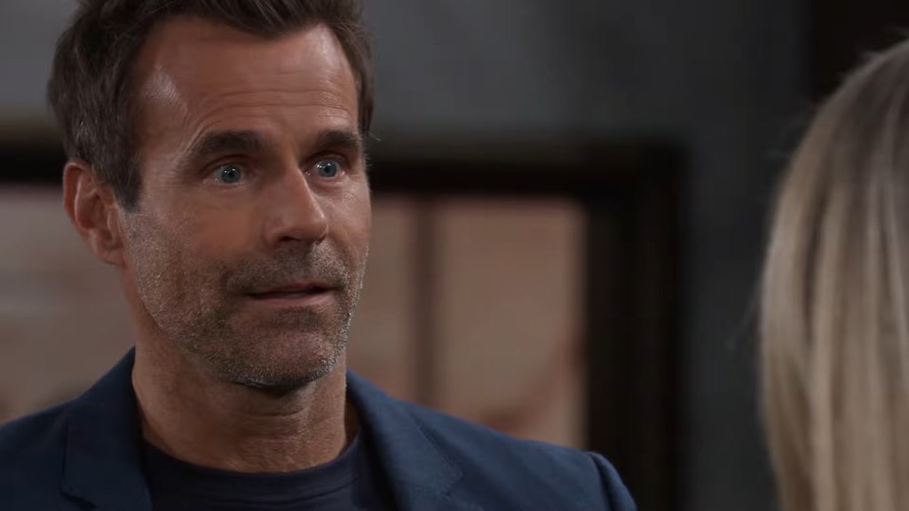 Drew (Cameron Mathison) is slowly becoming more and more unhinged in General Hospital, January 19th, 2024 (2024), ABC