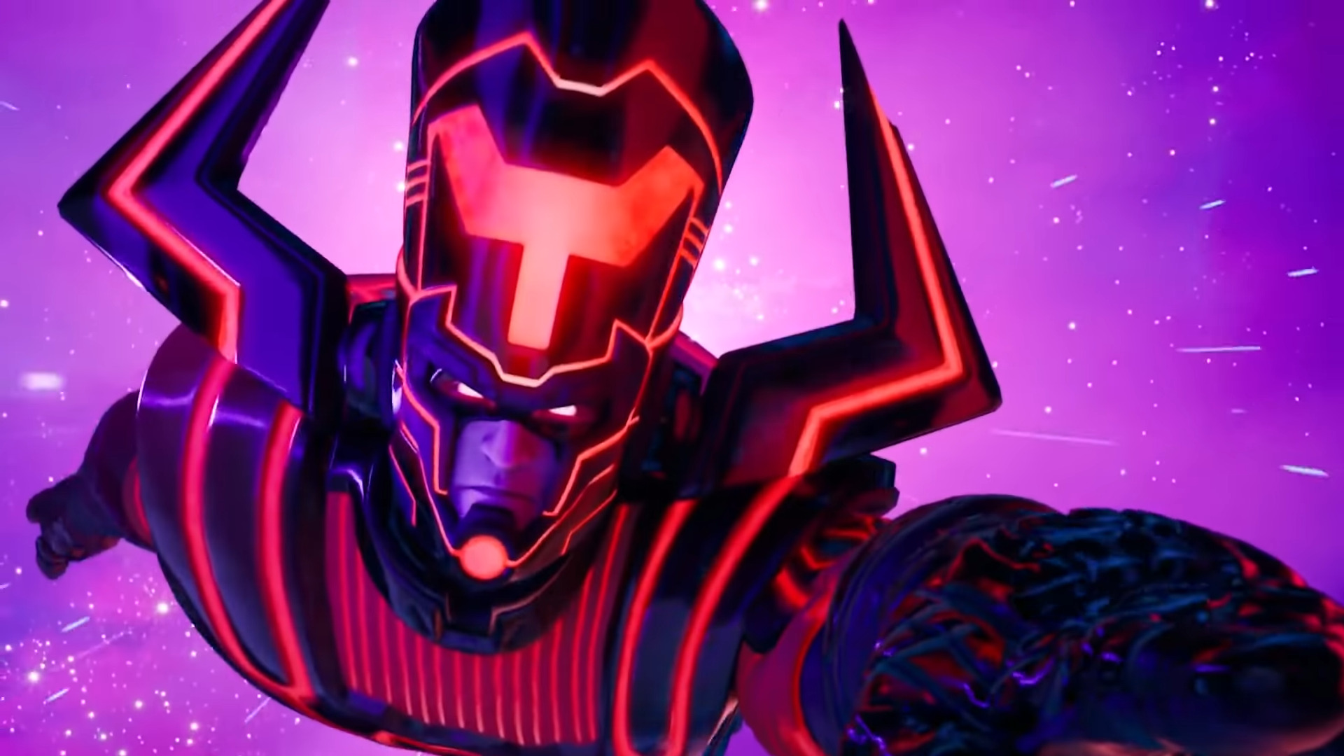 Galactus descends upon the world in the Fortnite Nexus War event, (2020) Epic Games