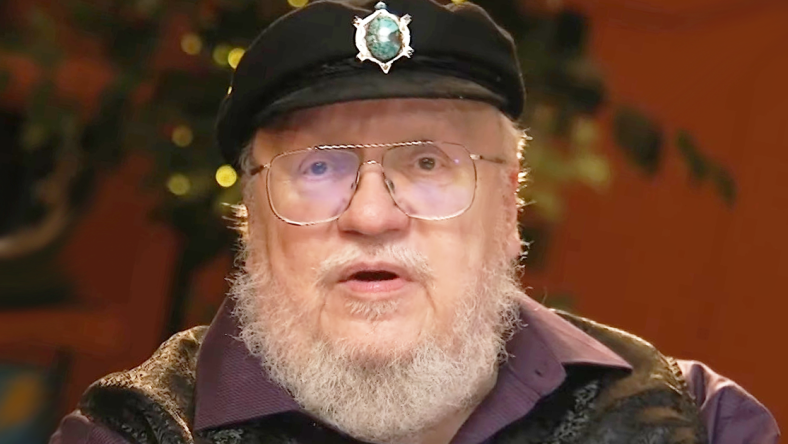 George R. R. Martin answers fan questions in promotion of his then-upcoming first volume of The Rise of the Dragon: An Illustrated History of the Targaryen Dynasty (2023), Penguin Random House