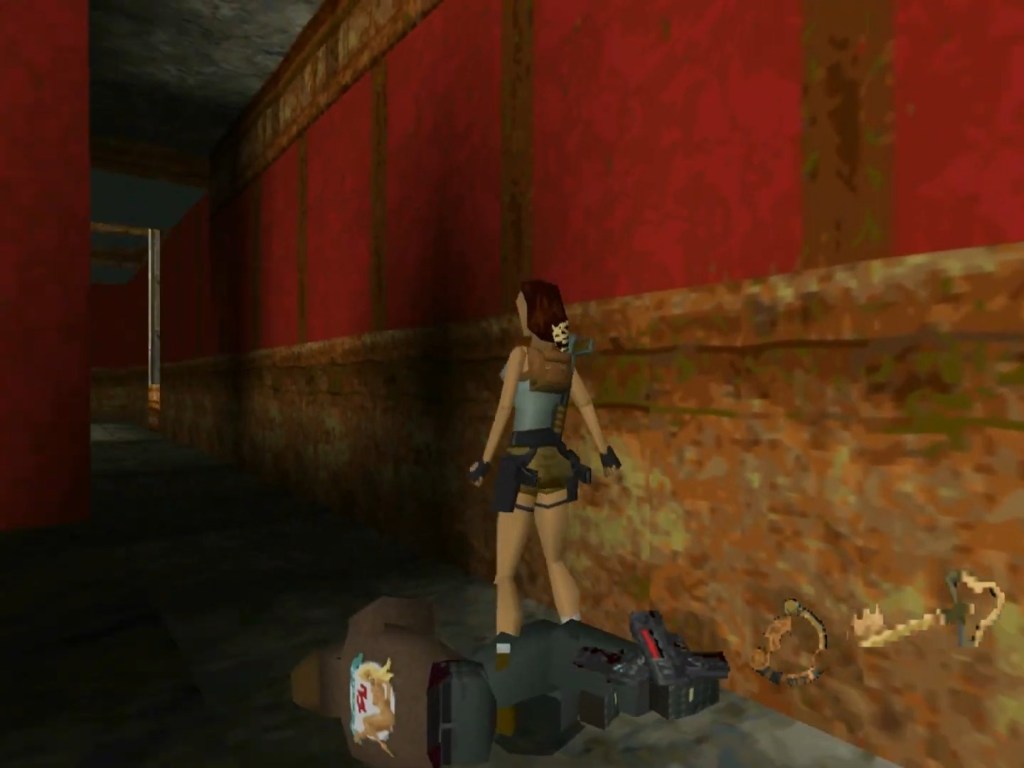 Pierre's original 'Lady Luck' jacket, as seen on his defeated body, in Tomb Raider (1996), Eidos Interactive