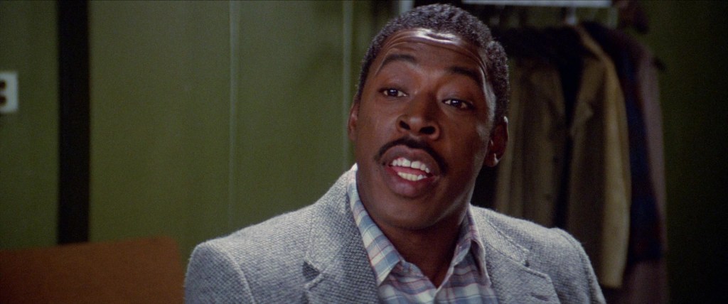 Winston Zeddemore (Ernie Hudson) responds to a help wanted ad in Ghostbusters (1984), Columbia Pictures