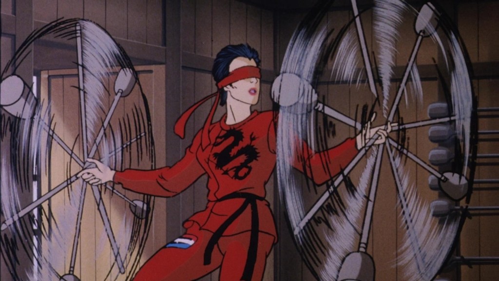 Jinx (Shuko Akune) shows off her skills in G.I. Joe: The Movie (1987), Sunbow Productions