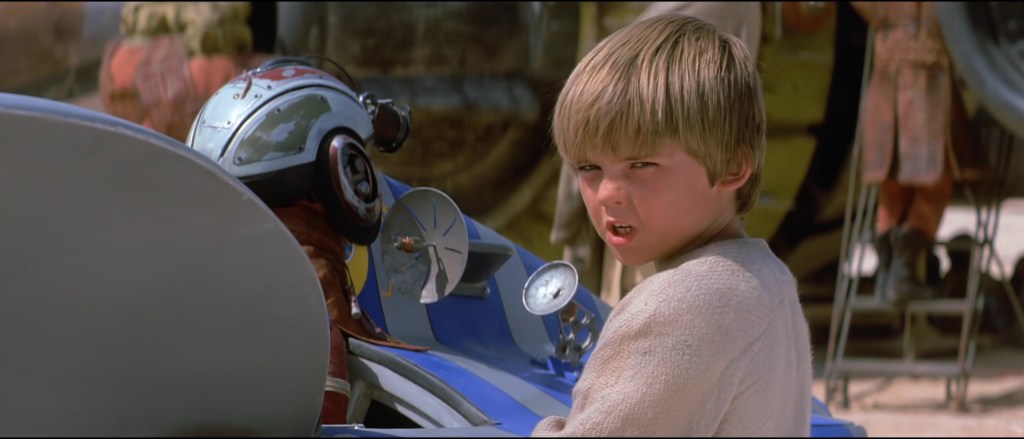 Anakin Skywalker (Jake Lloyd) is ready to prove his worth as a pilot in Star Wars: Episode I - The Phantom Menace (1999), Lucasfilm