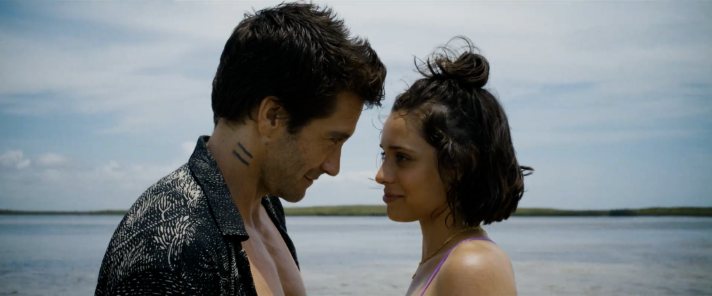 Jake Gyllenhaal as Dalton and Daniela Melchior as Ellie Jake Gyllenhaal as Dalton in Road House (2024), Metro-Goldwyn-Meyer
