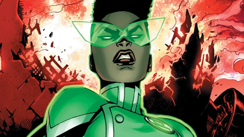 Jo Mullein succumbs to her anger on Bernard Chang and Alex Sinclair's cover to Green Lantern Vol. 6 #4 "Polarity" (2021), DC
