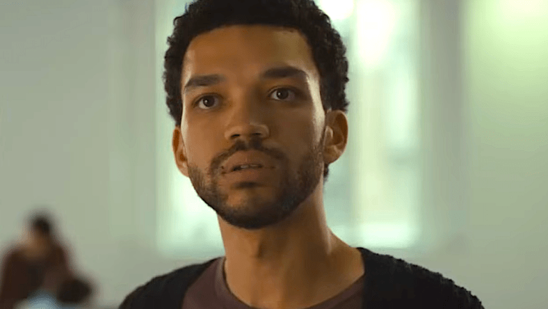 Justice Smith as Aren in The American Society of Magical Negroes (2024), Focus Features
