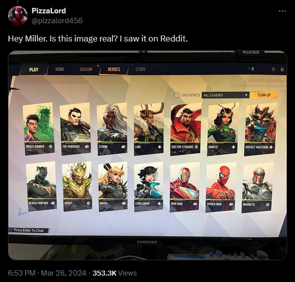 Leaks reveal 'Marvel Rivals' is currently in development from NetEase.