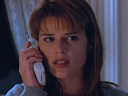 Sidney Prescott (Neve Campbell) has her first interaction with Ghostface in Scream (1996), Paramount Pictures