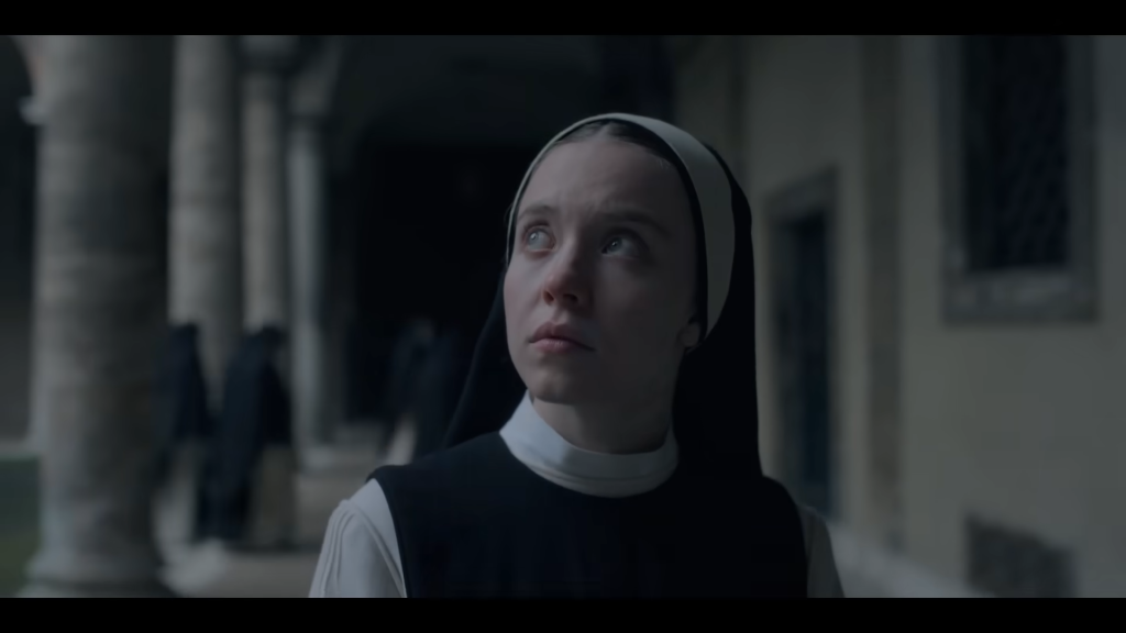 Sydney Sweeney as Sister Cecilia in Immaculate (2024), Black Bear Pictures