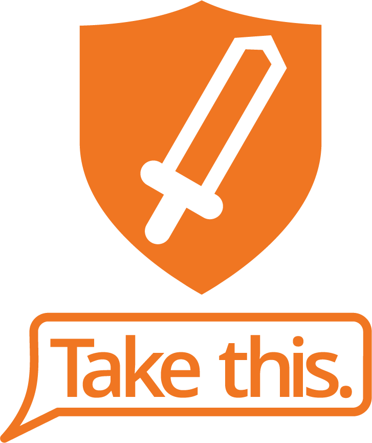 The official logo of the Take This non-profit organization
