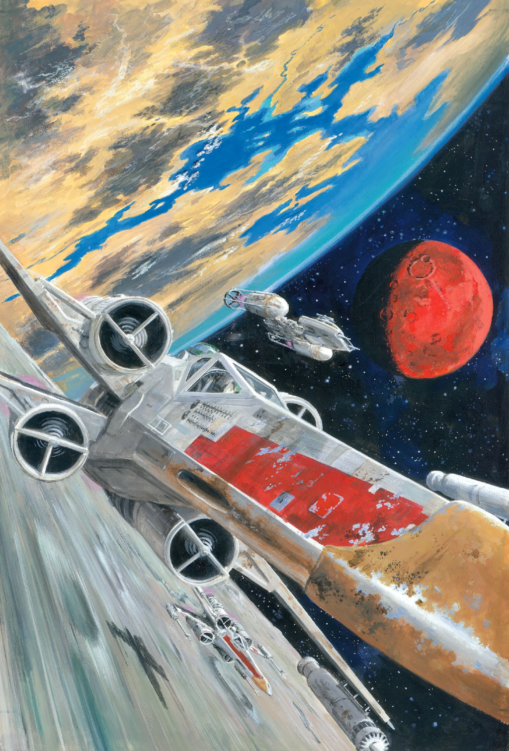 The titular team prepares to deploy on Brentaal on John Nadeau's cover to X-Wing: Rogue Squadron Vol. 1 #22 (1997), Dark Horse Comics
