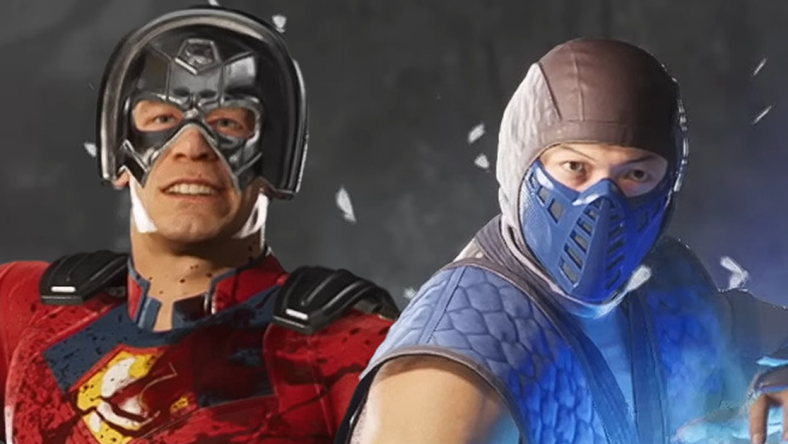 Peacemaker (John Cena) and Sub-Zero (Kaiji Tang) stand victorious in Mortal Kombat 1 (2023), Netherrealm Studios