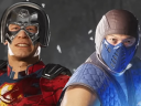 Peacemaker (John Cena) and Sub-Zero (Kaiji Tang) stand victorious in Mortal Kombat 1 (2023), Netherrealm Studios