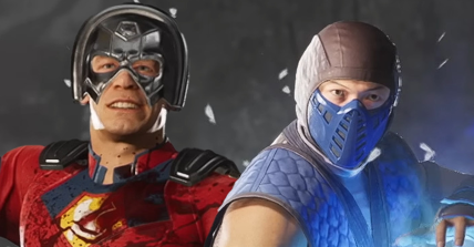 Peacemaker (John Cena) and Sub-Zero (Kaiji Tang) stand victorious in Mortal Kombat 1 (2023), Netherrealm Studios