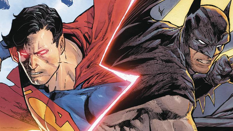 The Man of Steel and The Dark Knight are ready to rumble on Daniel Sanche's variant cover to Batman/Superman: World's Finest Vol 1 #19 "Phantom Riddles, Part 2" (2023), DC