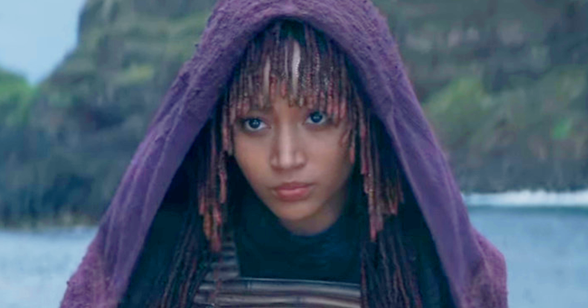 A Sith (Amandla Stenberg) pursues the Jedi in The Acolyte (2024), Disney