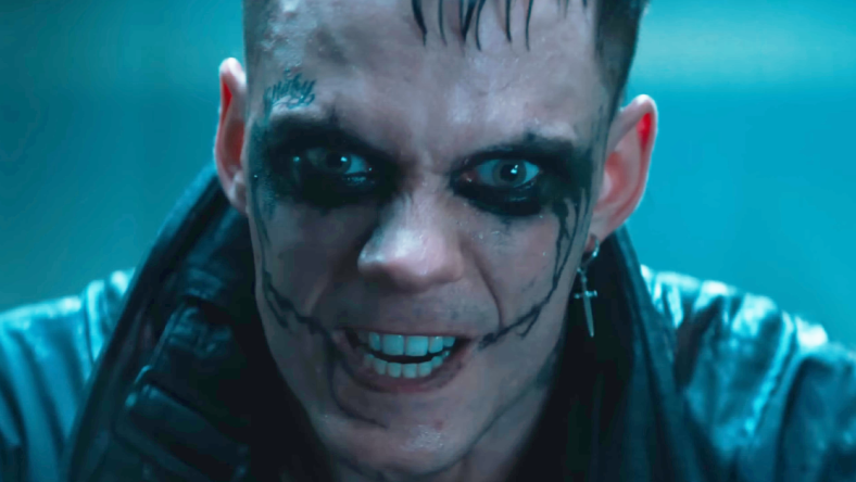 Eric Draven (Bill Skarsgård) gets nuts in The Crow (2024), Lionsgate Films