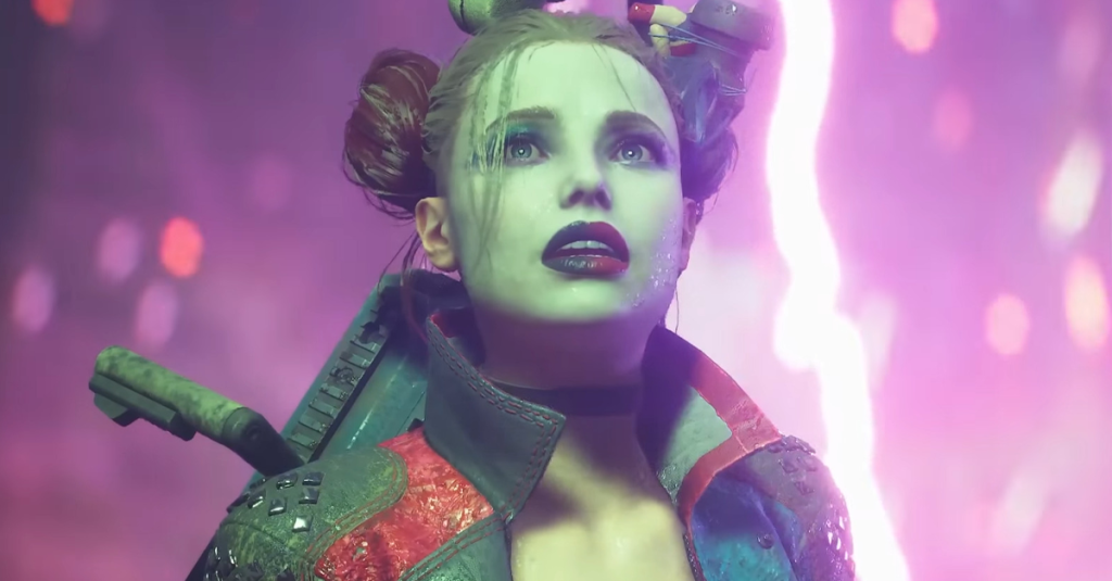 Harley Quinn (Tara Strong) is unsure about fighting Green Lantern (Dan White) in Suicide Squad: Kill the Justice League (2024), Rocksteady Studios