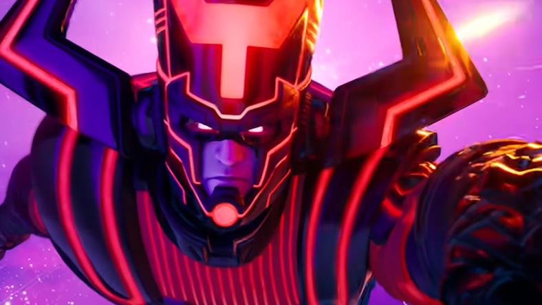 Galactus descends upon the world in the Fortnite Nexus War event, (2020) Epic Games