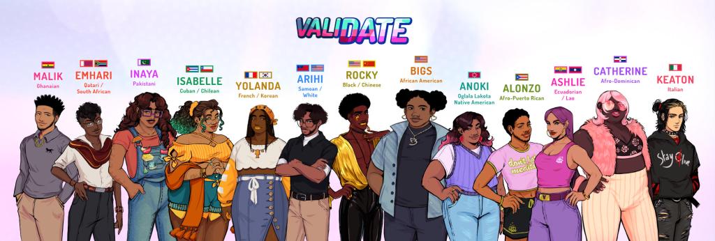 The cast of ValiDate: Struggling Singles In Your Area (2022), Veritable Joy Studios