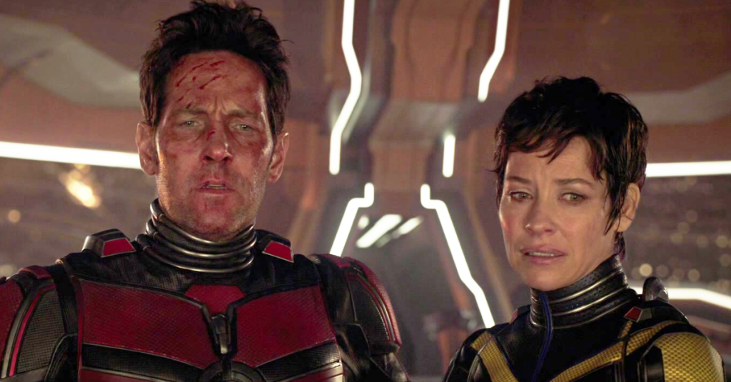 Scott (Paul Rudd) and Hope (Evangeline Lilly) resign themselves to life in the Quantum realm in Ant-Man and the Wasp: Quantumania (2023), Marvel Entertainment