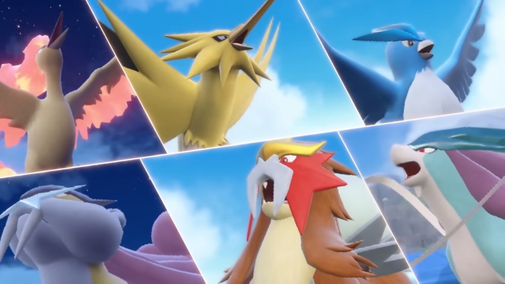 The Legendary Birds and the Legendary Dogs make themselves known in Pokémon Scarlet & Violet - The Hidden Treasure of Area Zero Part 2: The Indigo Disk DLC (2024), Nintendo