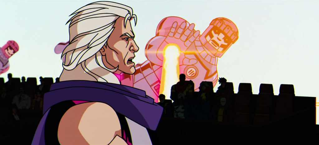 Magneto (Matthew Waterson) explains why he fought so violently for mutant freedom in X-Men '97 Season 1 Episode 2 'Mutant Liberation Begins' (2024), Disney Plus