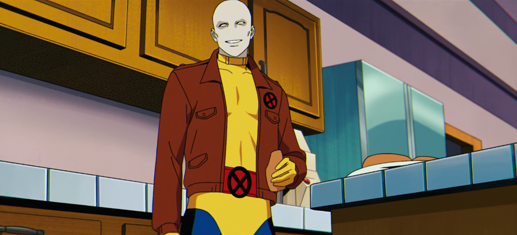 Morph (J.P. Karliak) grabs some breakfast in X-Men '97 Season 1 Episode 1 'To Me, My X-Men' (2024), Disney Plus