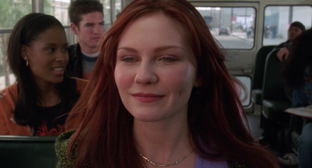 Mary-Jane Watson (Kirsten Dunst) makes her live-action debut in Spider-Man (2002), Sony