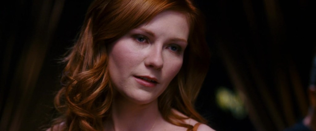 Mary-Jane (Kirsten Dunst) reunites with Peter Parker (Tobey Maguire) in Spider-Man 3 (2007), Sony