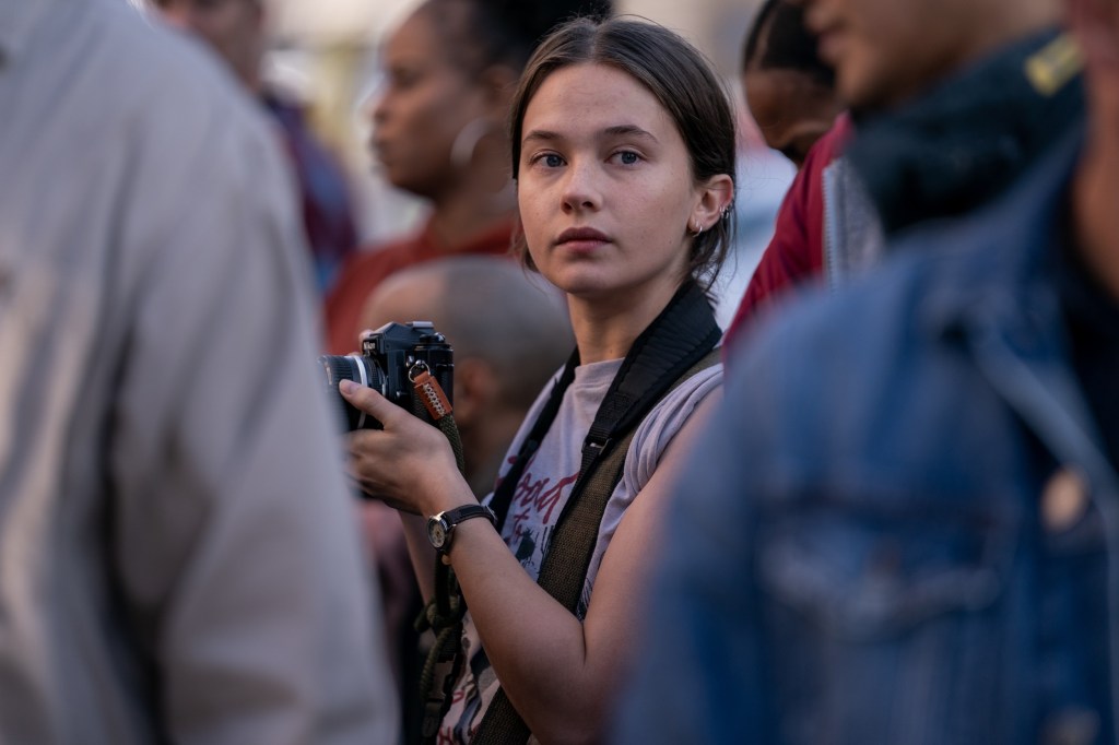 Cailee Spaeny as Jessie in Alex Garland's Civil War. Credit: Murray Close