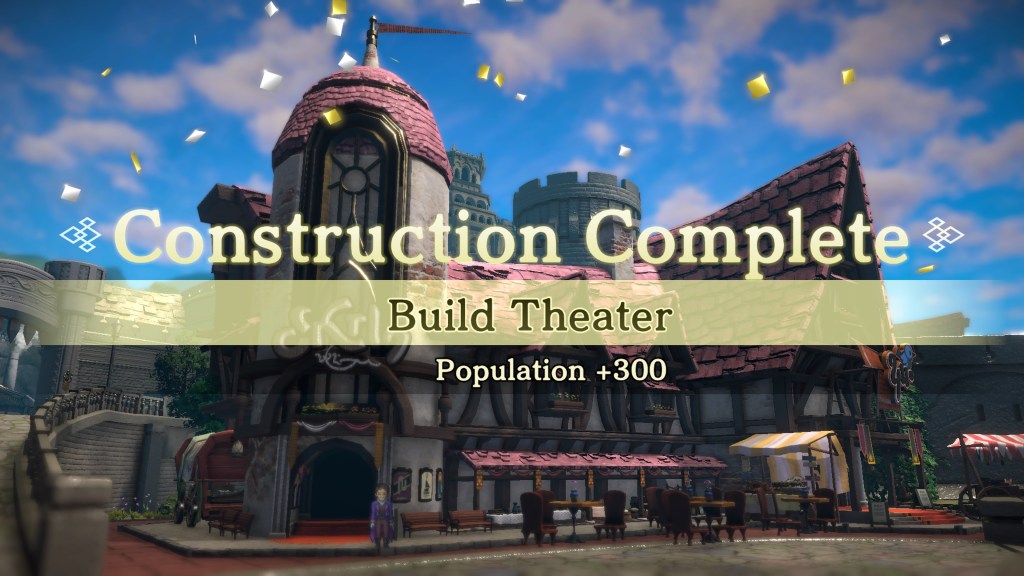 A Theater is Constructed by the player in Eiyuden Chronicle: Hundred Heroes (2024) 505 Games