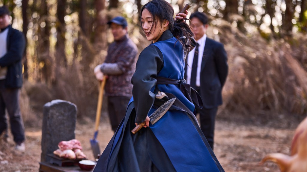 Kim Go-eun stars as Hwa-rim in director Jang Jae-hyun's Exhuma. Image property of Well Go USA.