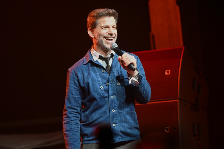 QUEENS, NEW YORK - APRIL 03: Zack Snyder speaks onstage during Netflix's Rebel Moon Part Two: Songs Of The Rebellion Album Release Event at Knockdown Center on April 03, 2024 in Queens, New York. (Photo by Noam Galai/Getty Images for Netflix)