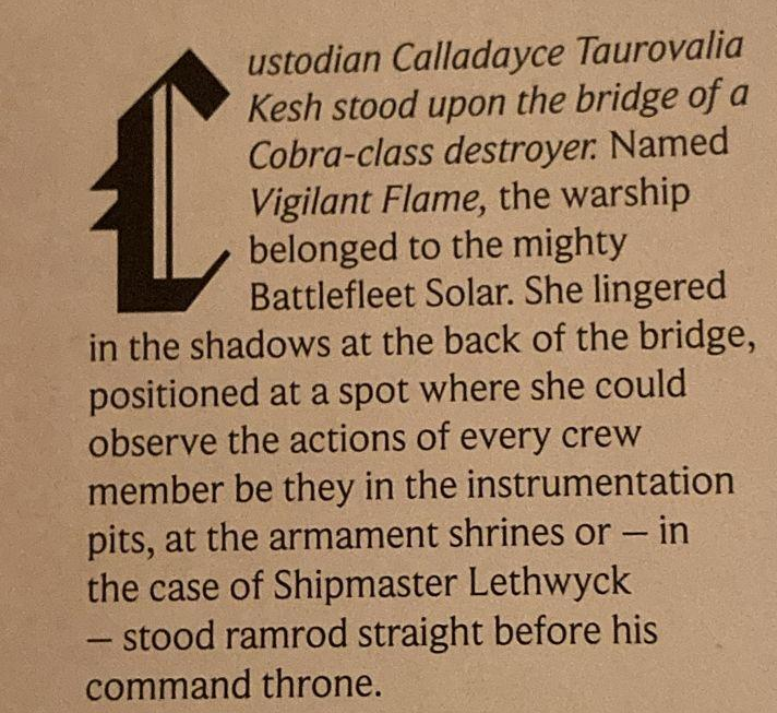 Custodian Calladayce Taurovalia Kesh makes her franchise debut in Warhammer 40K Codex: Adeptus Custodes (10th Edition) (2024), Games Workshop 