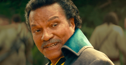 Lando Calrissian (Billy Dee Williams) invites Jannah (Naomi Ackle) on a new adventure in Star Wars Episode IX: The Rise of Skywalker (2019), Lucasfilm