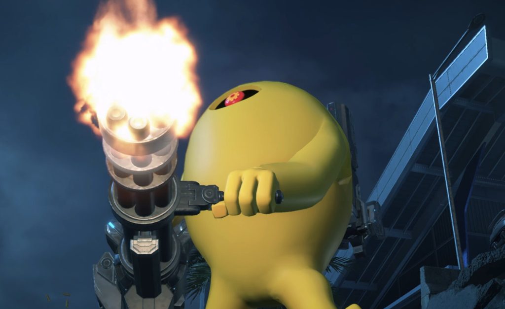 The Yellow Devil lets loose hell in Exoprimal (2023), Capcom