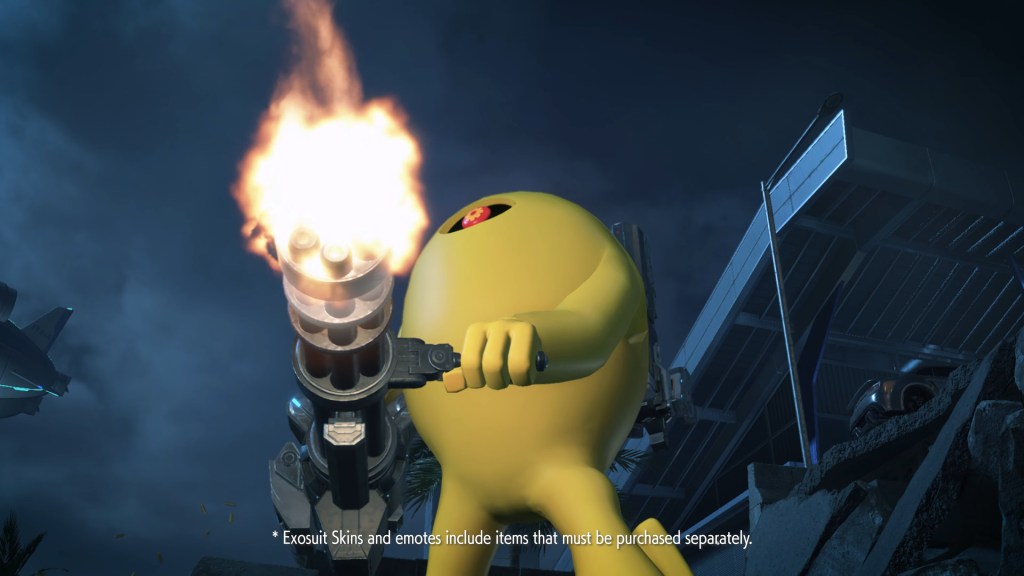 The Yellow Devil lets loose hell in Exoprimal (2023), Capcom