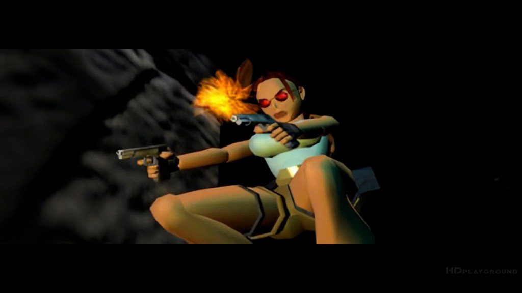 Lara Croft makes her debut in Tomb Raider (1996), Eidos Interactive