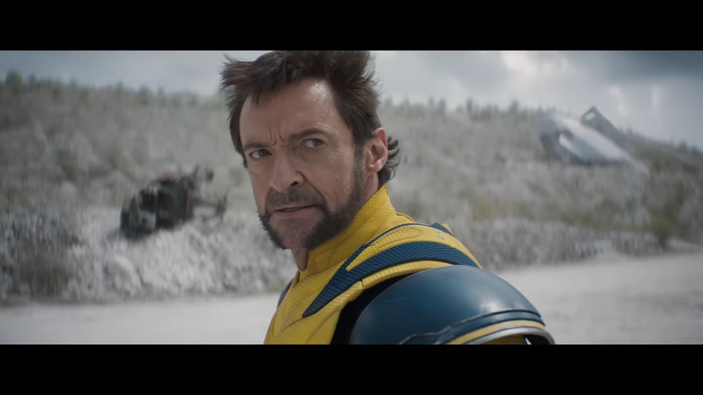 Wolverine (Hugh Jackman) refuses to lend his help to Deadpool's (Ryan Reynolds) in Deadpool & Wolverine (2024), Marvel Entertainment